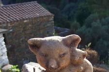 From the Koroneos patriko spitti, <i>Belos</i>, Kritheryanika, (on the way down to Amir Ali).

These kitsch objects are common on the island. They were held in high regard by Kytherians living on Kythera.