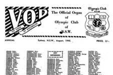 From <i>Sport and the Australian Greek</i>, 
Dr. Steve Georgakis
Standard Publishing House Pty Ltd
Rozelle, Sydney.
2000.

Note the Clubs motto - which literally translated means - <i>Healthy mind..and..Healthy body</i>.

Original copy supplied by Nick Marcells. 

<b>Sydney Olympic Club...