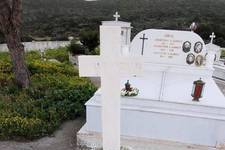 Grave of:

Haralambos Kasimatis

This grave is difficult to read but it looks like:
17.5.1910