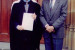 Kevin Cork, with son Stuart, at Stuart&#039;s Bachelor of Arts degree graduation. 