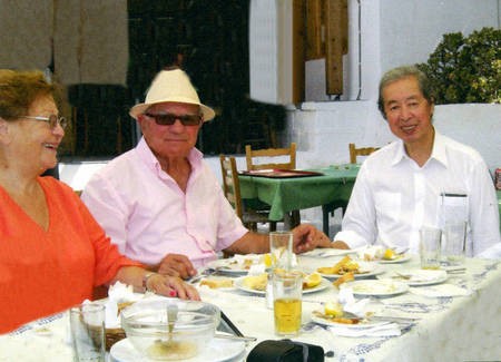 Sept 2008. (6) Toki Koizumi, the grandson of Lafcadio Hearn visits Kythera to pay homage to his grandparents. - Hearn008