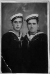 Harry Aliferis, with navy friend, Athens, 15th June, 1936. 