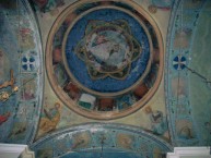 Frescoes on the roof of the Church of the Virgin Mary of Ilariotissa. 