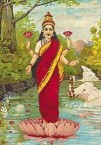 Gift to NSW ... standing Lakshmi ... an 1894 lithograph of the goddess, donated by Kytherian Jim Masselos 