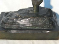 Emmanuel Cavacos Signature at the base of sculpture, 1915 