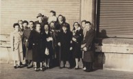 Diana Lianos (later, Rudkin) leaving for America. 1946. Circular Quay, Sydney 