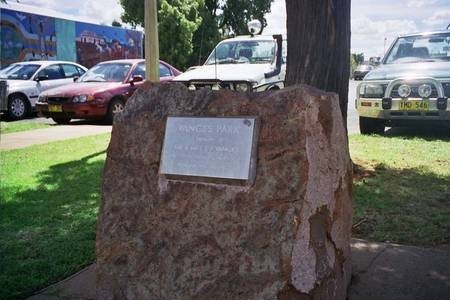 Vanges Memorial. Park, Nyngan, NSW. 