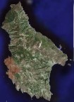 Recent Satellite Map of Kythera 