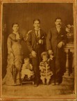Giorgos and Spirithoula Alfieris, with children Maria and Panayiotis  1887 