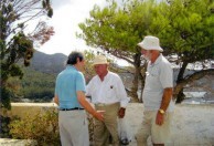 Sept 2008. (3) Toki Koizumi, the grandson of Lafcadio Hearn visits Kythera to pay homage to his grandparents. 