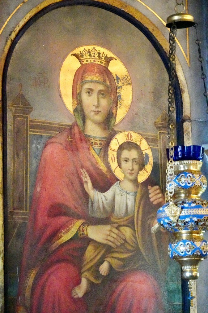 Icon at St Haralambos in Karvas 