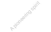 A pioneering spirit 