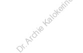 Dr. Archie Kalokerinos 