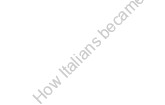 How Italians became Greeks 