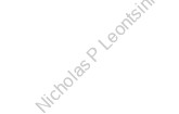 Nicholas P Leontsinis. 