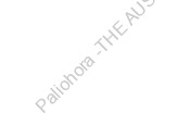 Paliohora -THE AUSTRALIAN PALIOCHORA-KYTHERA ARCHAEOLOGICAL SURVEY 