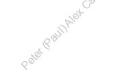 Peter (Paul) Alex Cassimatis 