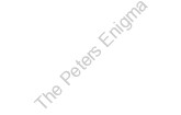 The Peters Enigma - A Presentation at the Roxy Bingara 10 April 2011 