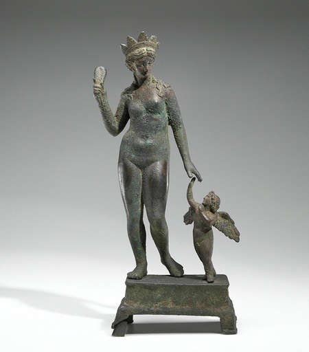 Eros, the Naughty Superhero of Love - Aphrodite Spanking Eros, Greek, 200–1 B.C. Bronze, 11 5 16th in. high. The J. Paul Getty Museum, 57.AB.7