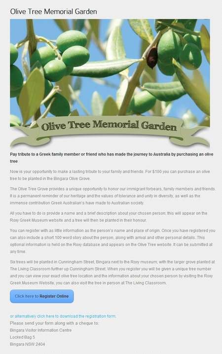 Olive Tree Memorial Garden - olive tree memorial garden