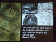 One of the many slides displayed by Professor Robert Hannah 