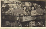 Kerry, John and Violet Cordato at their Campsie Milk Bar 