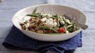 Greek olive oil beans with fetta 