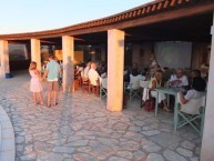 Guests gathered at the Mill Resort at Mitata in July 2013 