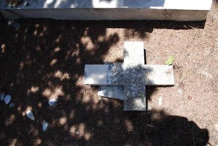 FRAGMENT OF A CROSS UNIDENTIFIED.-----CEMETERY PANAGIA DESPINA. 