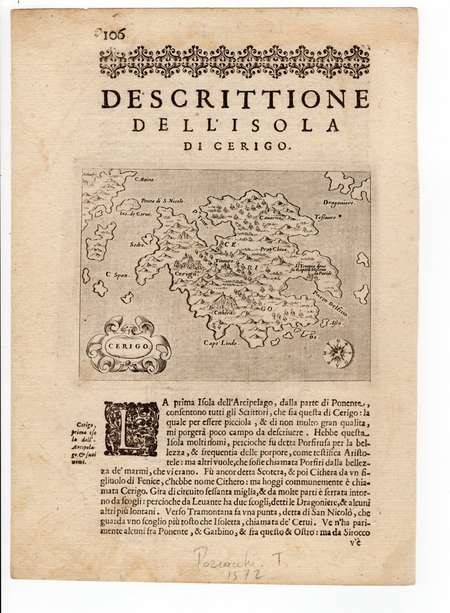 PORCACCHI MAP  1572 