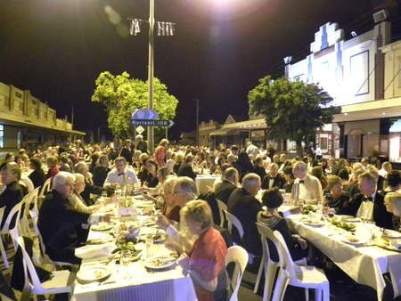 The open air atmosphere of the Roxy Ball celebrations on April 5th, 2014 