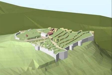 Arcscene Reconstruction of... - Arcscene reconstruction of Kythera fort