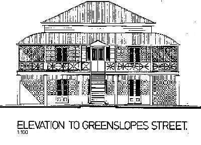 History of Cominos House. Arts and Environment Centre. - Cominos House Elevation