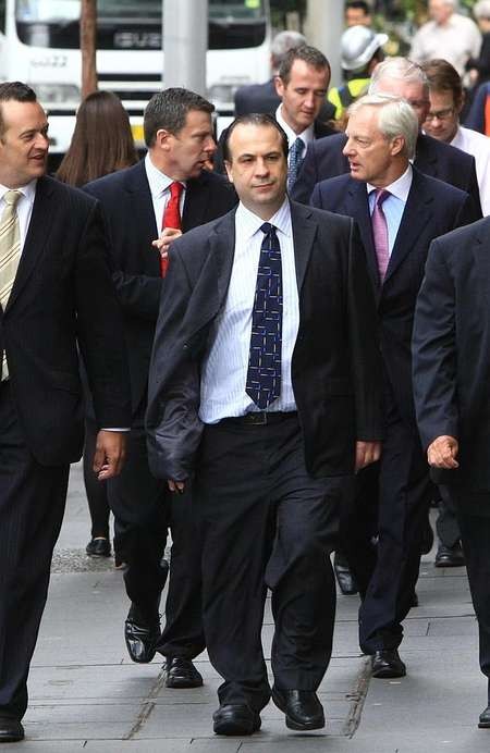 Peter V’landys - Racing NSW CEO Peter Vlandys arrives at the Federal Court in Sydney for the race fields legislation decision. Source News Limited