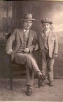 Alex Panaretos and son Theodore in the 1920's 