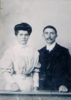 Spiros and Eleni Panaretos wedding photo, Kythera, 1906 