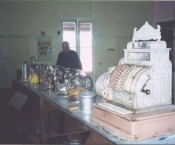 Cassimatis General Store - Muttaburra - original cash register and lolly counter. 