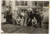 Passengers from Kythera on the SS Derna, 1948. 
