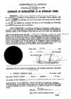 Naturalization Certificate of Spiridoula (Lily) Combes/Coombes 