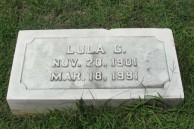 Gravestone of Lula Cavacos (nee, Chlenzos), Greek section, Woodlawn Cemetery, Baltimore, Maryland 