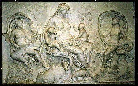 Gaia, Uranos, Ronos, Aphrodite. 