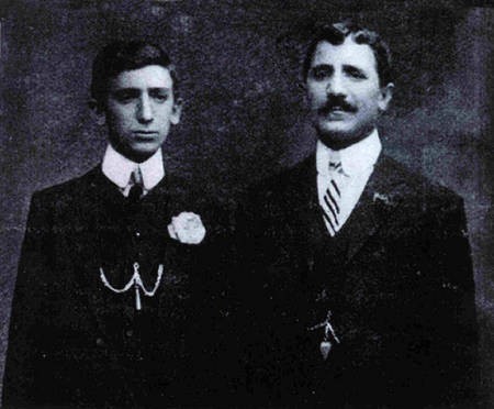 Nicholas P Aroney (i Liapos), and his son Peter Aroney. 