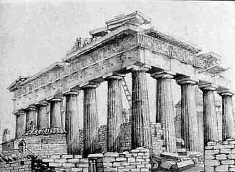 Elgin's - Parthenon before Elgin