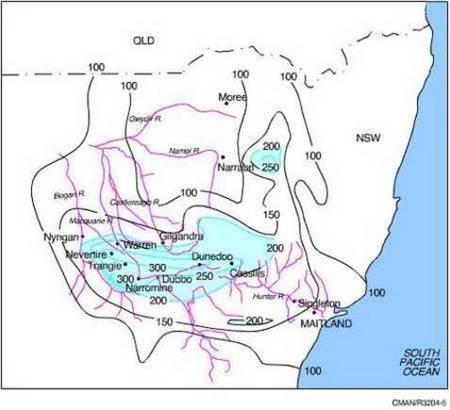 Floods of 1955. - Hunter Valley Flood Map