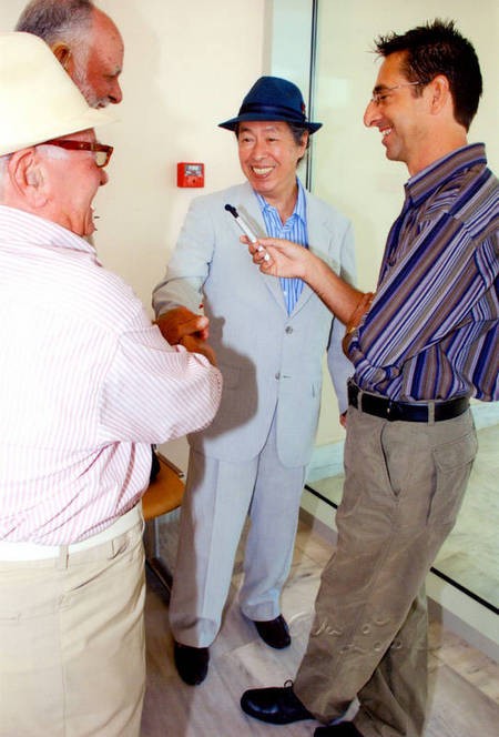 Sept 2008. (2) Toki Koizumi, the grandson of Lafcadio Hearn visits Kythera to pay homage to his grandparents. - Hearn003