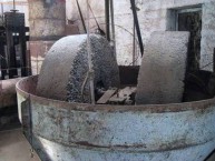 Modern oil-press machinery. 