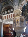 Magnificent interior of the Church of Ayios Haralmbos, Karavas. 