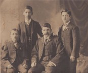 Bretos Margetis, his father and brothers 