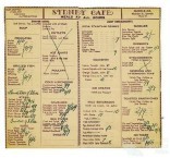 Menu from the Sydney Cafe, Toowoomba 