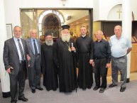 The Metropoliti of Kythera, father Petros and Mayor Koukoulis 